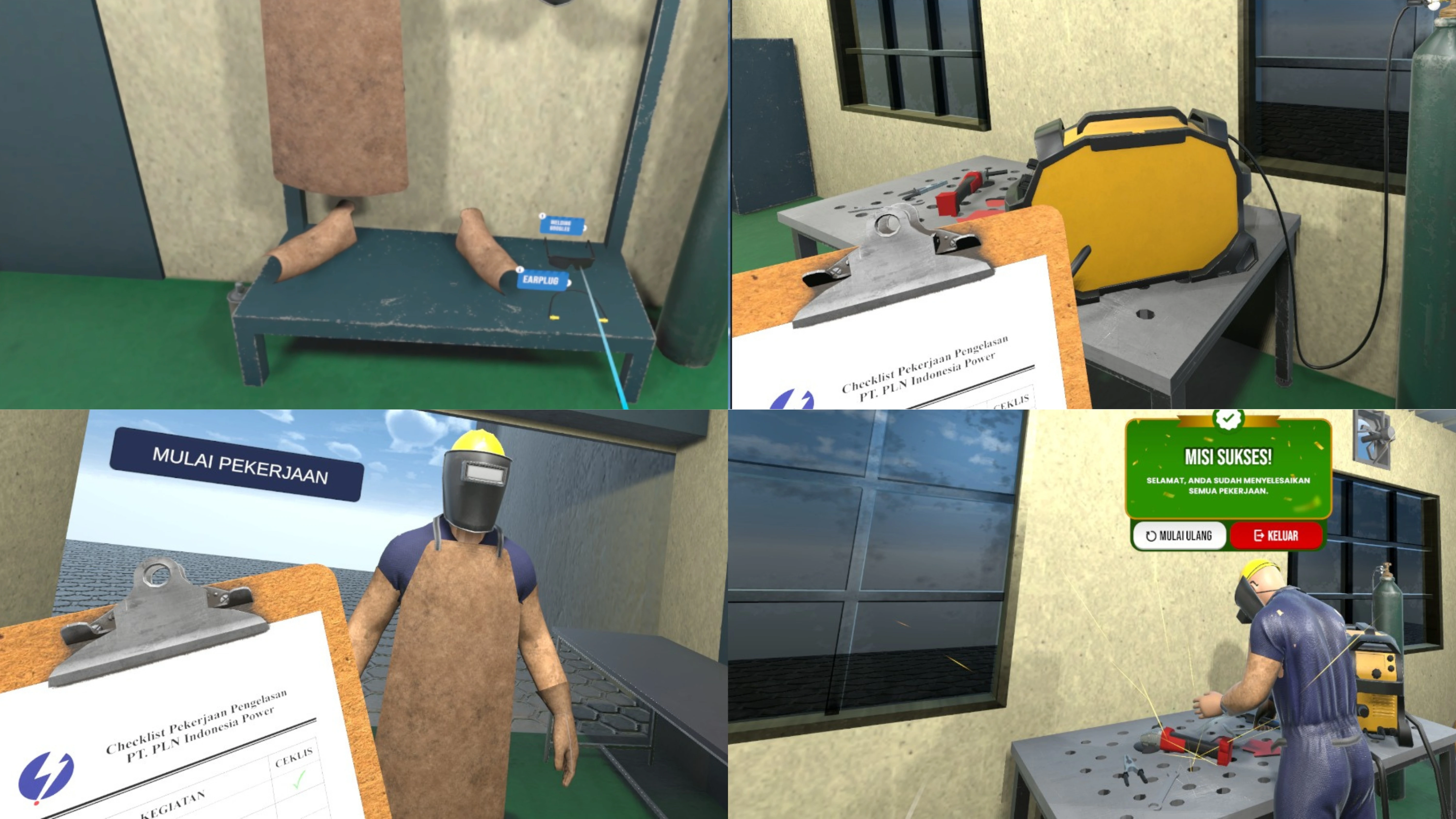 Hot work supervision VR module